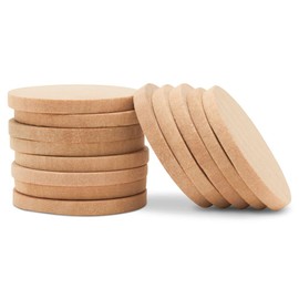 Round Wooden Discs, Pack of 100 Blank Tokens, 1-1/4 x 1/8 Inch Wooden Circles for Crafts, Wood Rounds, Bulk Wood Coins Unfinished Wood Circles for Crafts, Wood Slices by Woodpeckers