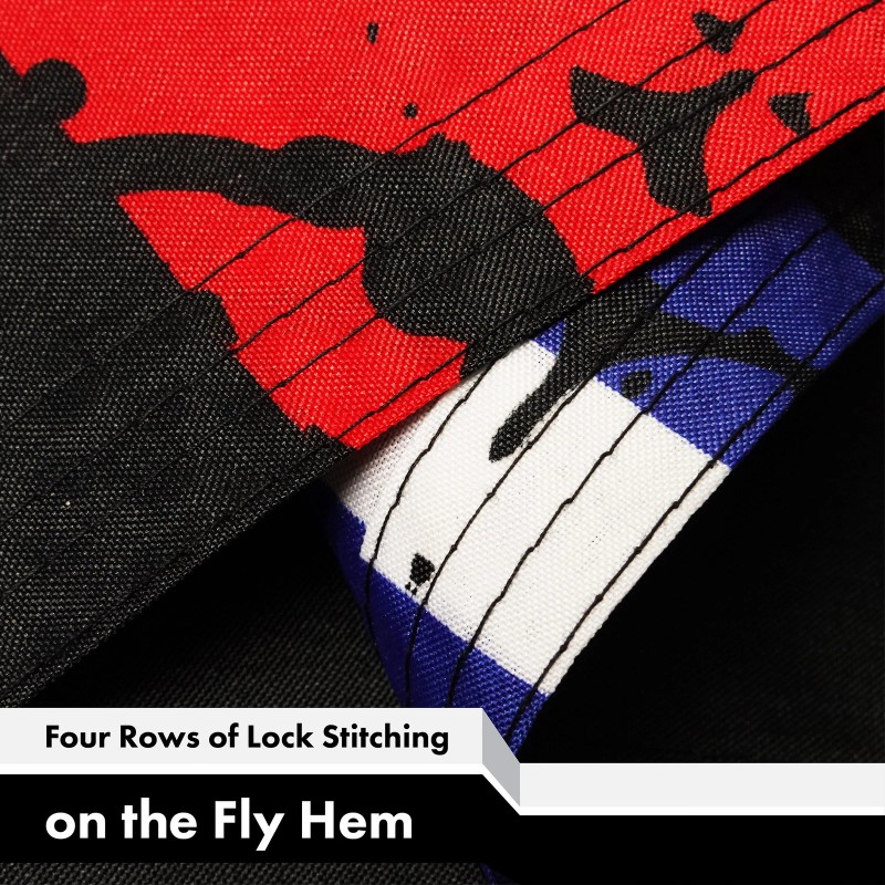 G128 5 Pack: Thin Line First Responders American Flag 3x5