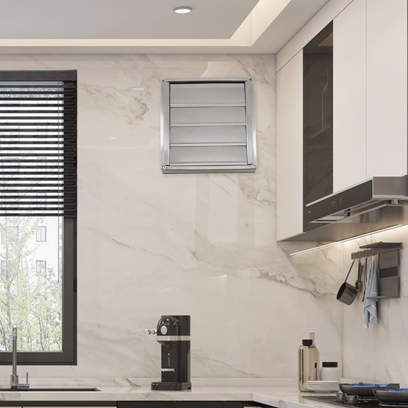 F Fityle Louvered Vents Gable Vent Square Air Vent Cover