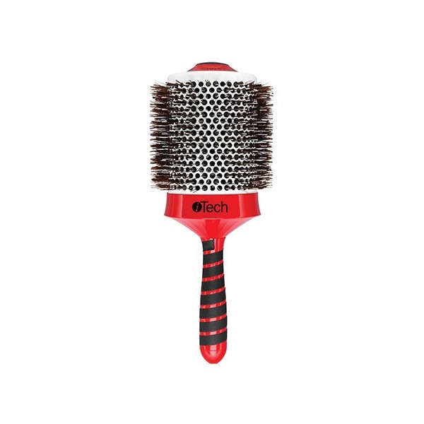 HairArt Itech Magnetic Tourmaline Boar and Nylon Bristle Hair Brush, 4 1/4 Inch