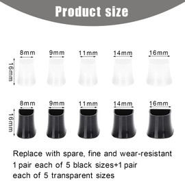 10 Pairs Heel Protectors Heel Protectors for High Heels - Heel Repair Set, Non-Slip Replacement Heel Protector, Heel Protector for Grass Wedding Outdoor Activities - Xx/XS/S/M/L Size
