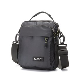 ZAICCI Men's Shoulder Bag, Multi-Pocket Shoulder Bag with Handle, Waterproof Shoulder Bag, Anti-Theft Bag, gray