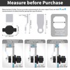 Loclink Thumb Operated Offset Cam Lock 2PCS, Black Plastic Coated