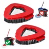 Scrub Brush, 2 Pcs Spin Mop Scrub Brush Head Compatible