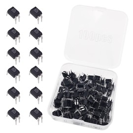 XPOOP 100pcs Optocoupler PC817C Optocoupler 2.54mm Spacing 4 Pins for DIY DIP-4, PC817C Optocoupler Single Channel, PC817C Optocoupler DIP Installation, Optocoupler PC817C