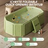 IcyByte Baby Foldable Kids Bathtub for Infants to Toddler with