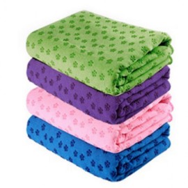 Yoga Pilates Sports Non-Slip Mat Towel Non-Slip Yoga Towel Pink 3ea