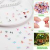 Yalikop 200 Pcs Mini Resin Butterflies Dragonflies Mushrooms Ladybugs Figurine
