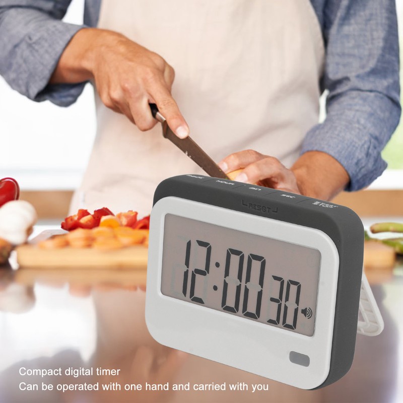 Large Digits Digital Timer Alarm Clock Mute Small Digital Kitchen