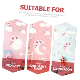 Kisangel Cartoon Wall Decal for DIY Bedroom Stickers Safe Material Easy Peel Stick for Living Room Playroom Decoration