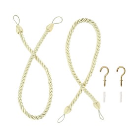 Curtain Rope, Curtain, Tassel, Curtain Tieback, Decoration, Curtain Accessory, Simple, String Fastening, Tassel Hanging, Curtain, Pleasure, Beige, Set of 2
