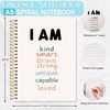 OSLYSOF Positive Affirmation Gifts Spiral Notebook, Boho Rainbow Affirmation Journal,