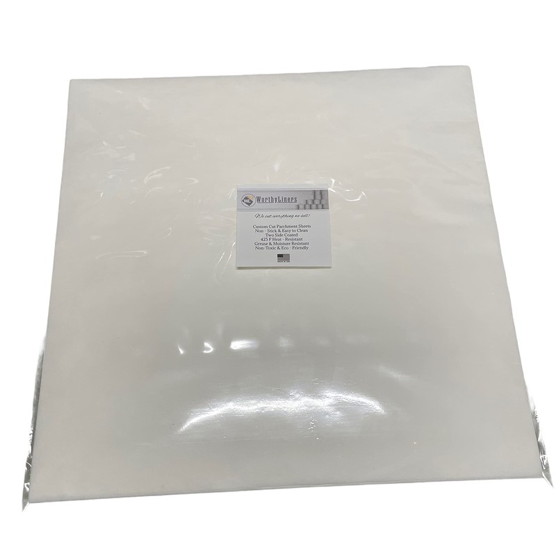 14x14 inch Parchment Paper Squares Baking 100 Sheets