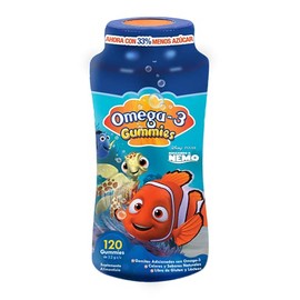 Nemo Omega-3 DHA Gummies | Colores y Sabores Naturales | 120 Gomitas