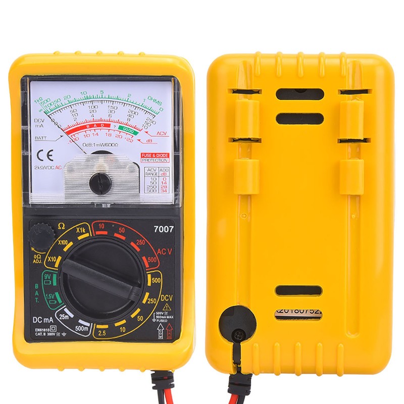 KT7007 Mini Portable Handheld Pointer Multimeter Manual Range Analog Multimeter