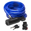 DocksLocks Bike Cable Lock Set, Coiled Security Cable with Key