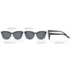 styleBREAKER Nerd 09020082 Women's Sunglasses with Wide Plastic Frame and