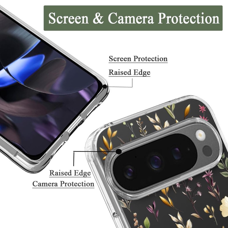 Unov Case Compatible with Pixel 9 Pixel 9 Pro Case