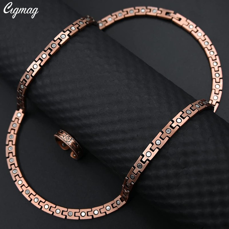 Cigmag Copper Necklace for Men Women - Magnetic Necklace 99%