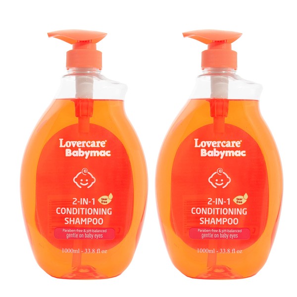 2-Pack Lovercare Babymac 2-in-1 Conditioning Shampoo Tear Free - 2