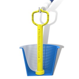 The Skimmie Sock Lock XL - Weighted Pool Skimmer Basket Handle | Secures Skimmer Socks, Easy 1/4 Turn Removal | Keeps Skimmer Socks in Place | Ideal for Pool Cleaning & Filtration System Maintenance
