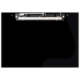 17x11 Clipboard Acrylic Panel Featuring an 11" Hinge Clip Black