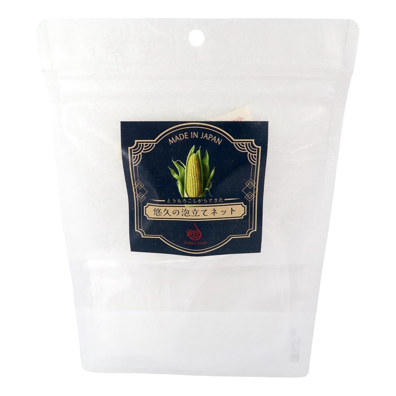 BUBBLE DROP Eternal Foaming Net Made from Eternity Corn, Cleansing,