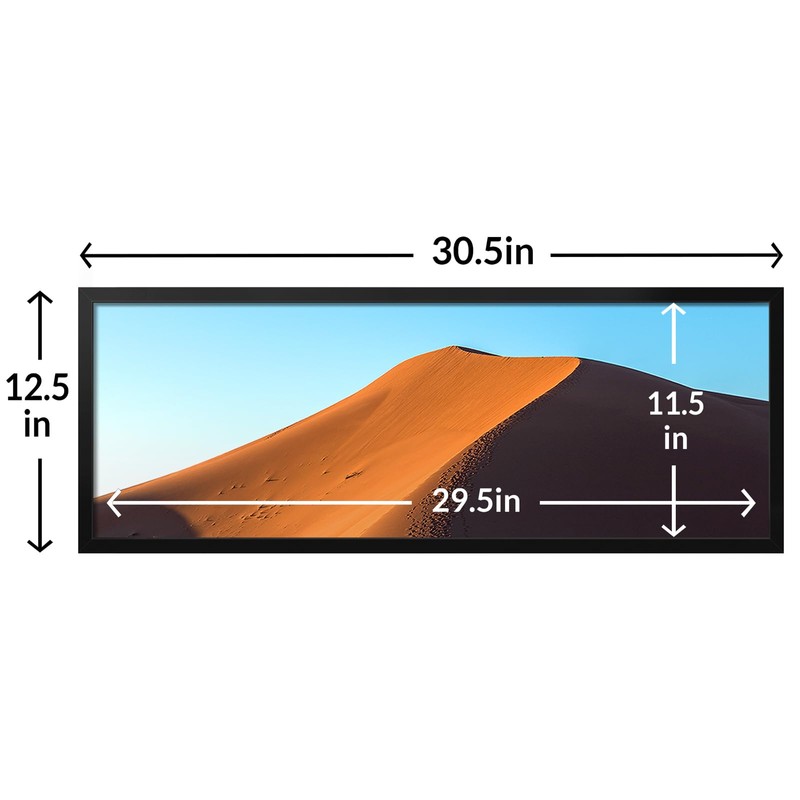 LaVie Home 12x30 Picture Frame for Wall Display, 12x30 Black