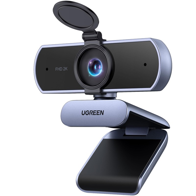 UGREEN 2K Webcam, Cámara Web HD para PC con Micrófono,