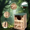 Aiwosana Screech Owl Boxes for Outside, Wooden Owl Houses for