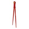 Japanese Red Ninja Reusable Training Chopsticks Set With Silicone Guide