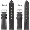 Berfine 20 mm Soft Vegetable Tanned Cowhide Leather Watch Strap,