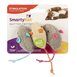 SmartyKat Skitter Critters Cat Toy Catnip Mice, 3/pkg …
