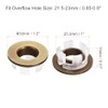 uxcell Sink Trim Overflow Cover, 2Pcs Sink Overflow Rings Bathroom