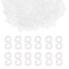 Trsnzul Loom Bands Clasps, Pack of 600, Loom S-Clips, Transparent,