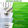 FLWEII LED Corn Light Bulb, 208-480V 100W E39 Mogul Base