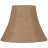 Natural Burlap Large Bell Lamp Shade 7" Top x 14"