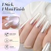 Born Pretty Silver Chrome Nail Powder Super Glossy Mirror Effect