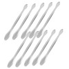 Mikinona 10pcs Stainless Steel Measuring Spoons Laboratory Sampling Spoons for