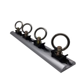 L Track Tie Down System - 5 Piece Powersports Kit Includes 1Pcs L Track and 4 Pcs Single Stud Fittings
