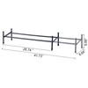 Tajsoon Expandable Shoe Rack for Closet 1 Tier, 28“-41“Adjustable &