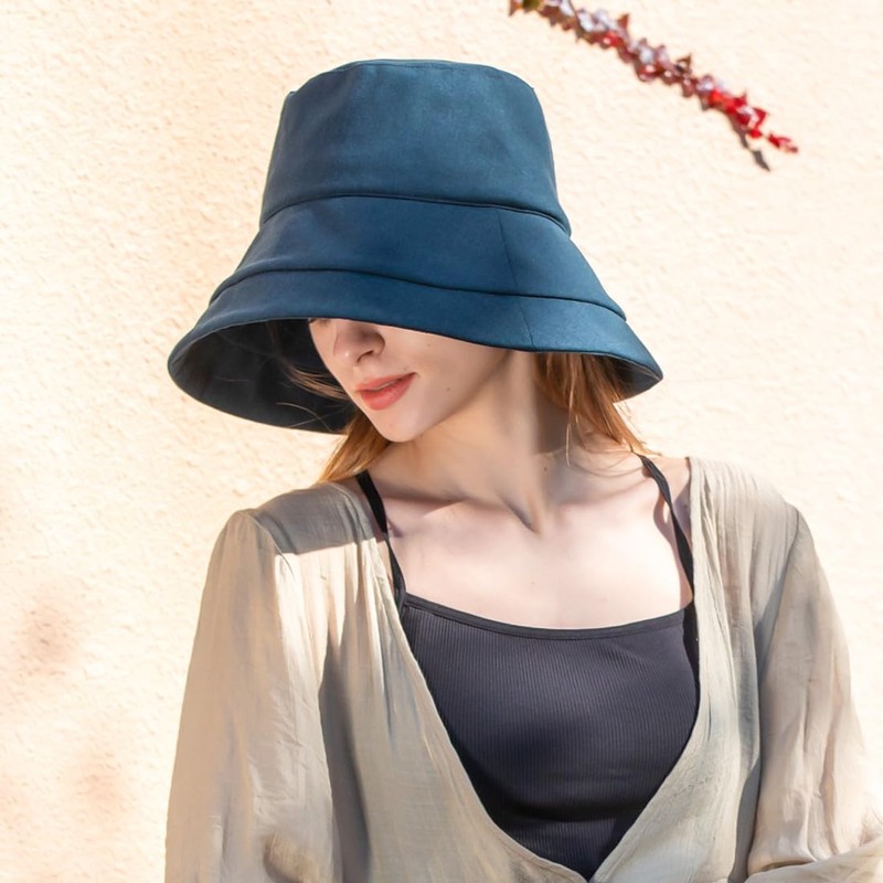 QUEENHEAD Women's Hat, UV Protection, 100% Light Blocking, Large Size,