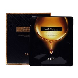 AHC Pro Vital Golden Ampoule Mask Pack 25g 1 Sheet, 1 Pack, 20 Pieces / AHC 프로 바이탈 골든 앰플 마스크팩 25g 1매입, 1개입, 20개