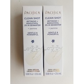 Pacifica 2 PACIFICA Clean Shot Retinoid + Bakuchiol 3 in Seawater + Jasmine (.80 oz) NEW
