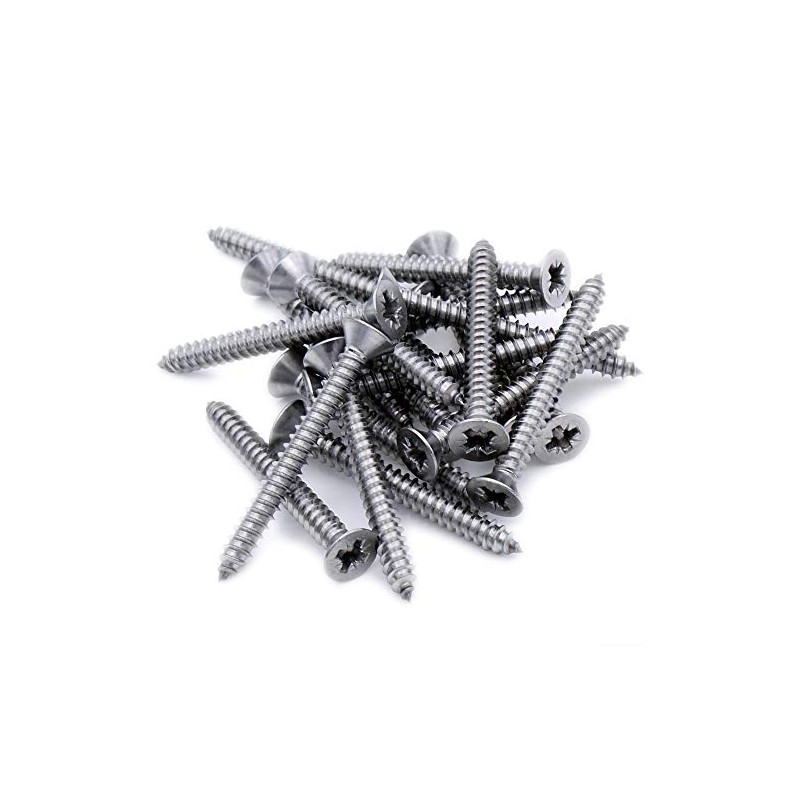 No.7 x 1 (3.9mm x 25mm) Pozi Countersunk Self-Tapping Screw