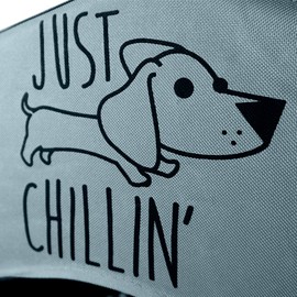 Floppy Dawg Just Chillin’ Portable Dog House. Elevated Pet Shelter for Indoor and Outdoor Use. Made of Water Resistant Breathable Oxford Fabric. Easy to Assemble and Lightweight. 33"L x 29"W x 32"H