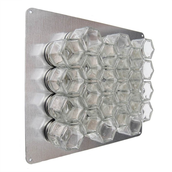 Gneiss Spice DIY Wall Hanging Magnetic Spice Rack (24 Small