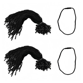 200 Pcs Hang Tag String, 7.5-inch Black Cotton Hanging Tag Fastener Snap Lock Pin Loop Fastener 1.5 mm Thick Tags Rope Ties for Clothes Shoes Bags Luggage Label Price Tags, SATONBEYI