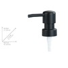 WENKO Replacement Pump Head for Soap Dispenser, Black, Round, Replacement