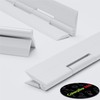 Caterpillar Red 3 x Acrylic Hinge 200mm WHITE, Continous Acrylic
